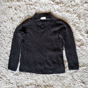 Black V Neck Sweater